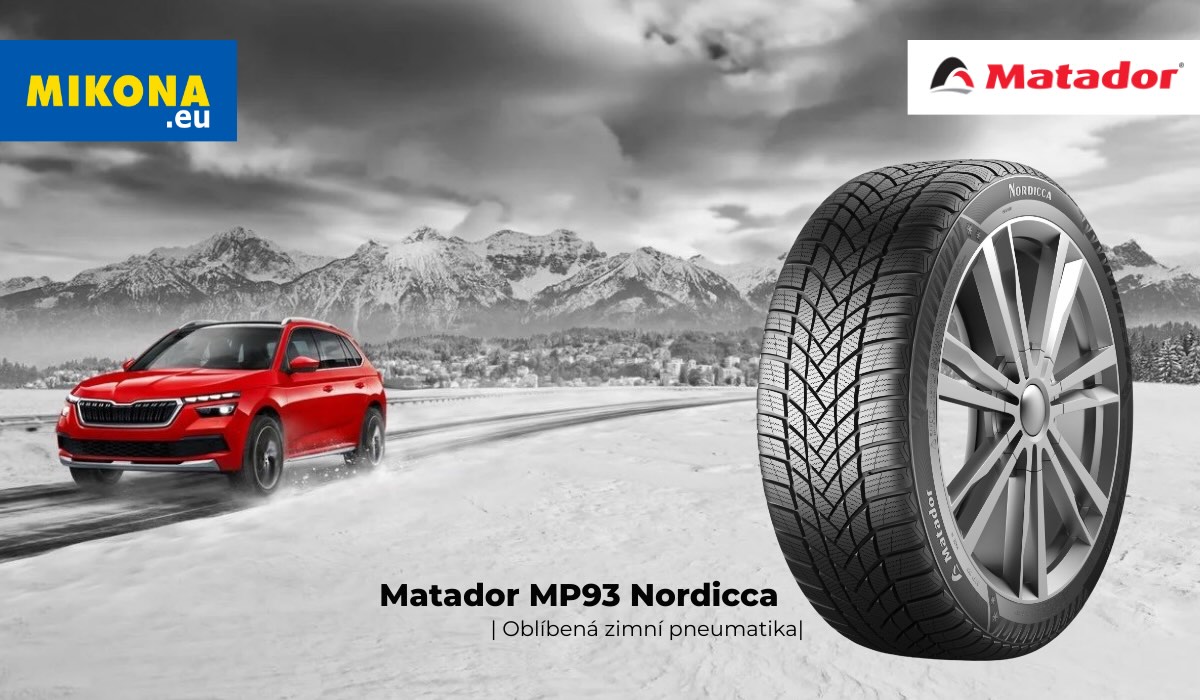 Podrobná recenze zimní pneumatiky Matador MP93 Nordicca. Popis dezénu, testy, srovnání s konkurencí a zkušenosti řidičů v českých podmínkách.